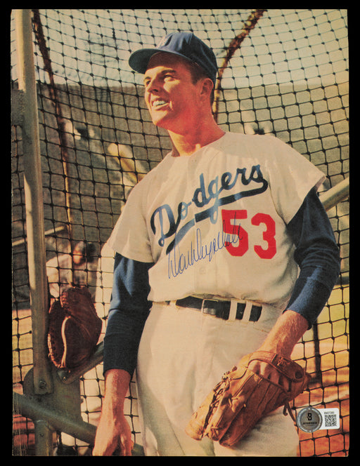 Don Drysdale Autographed 8x11 Magazine Page Photo Los Angeles Dodgers Beckett BAS QR #BM37260