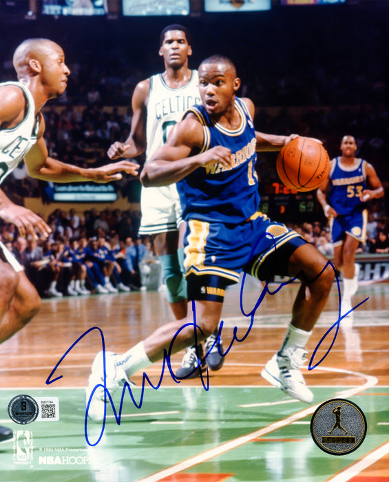 Tim Hardaway Autographed 8x10 Photo Golden State Warriors Beckett BAS QR