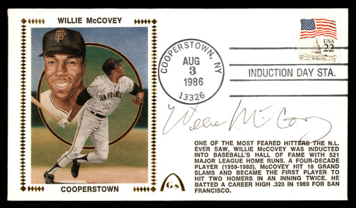 Willie McCovey Autographed 1986 First Day Cover San Francisco Giants