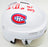 Chris Chelios Autographed Montreal Canadiens White Mini Helmet "HOF 2013" Beckett BAS Witness