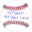 Wyatt Langford Autographed Official MLB Baseball Texas Rangers "MLB Debut 3-28-24" Fanatics and MLB Holo