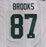 Green Bay Packers Robert Brooks Autographed White Jersey JSA #AU43226