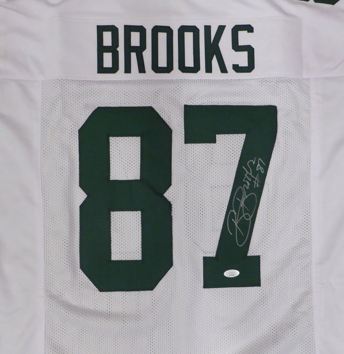 Green Bay Packers Robert Brooks Autographed White Jersey JSA #AU43226