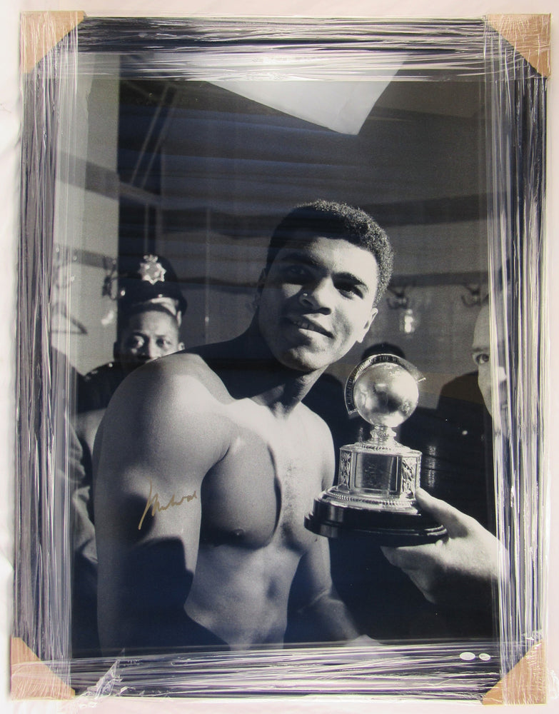 Muhammad Ali Signed Framed 30x38 Photo JSA LOA III