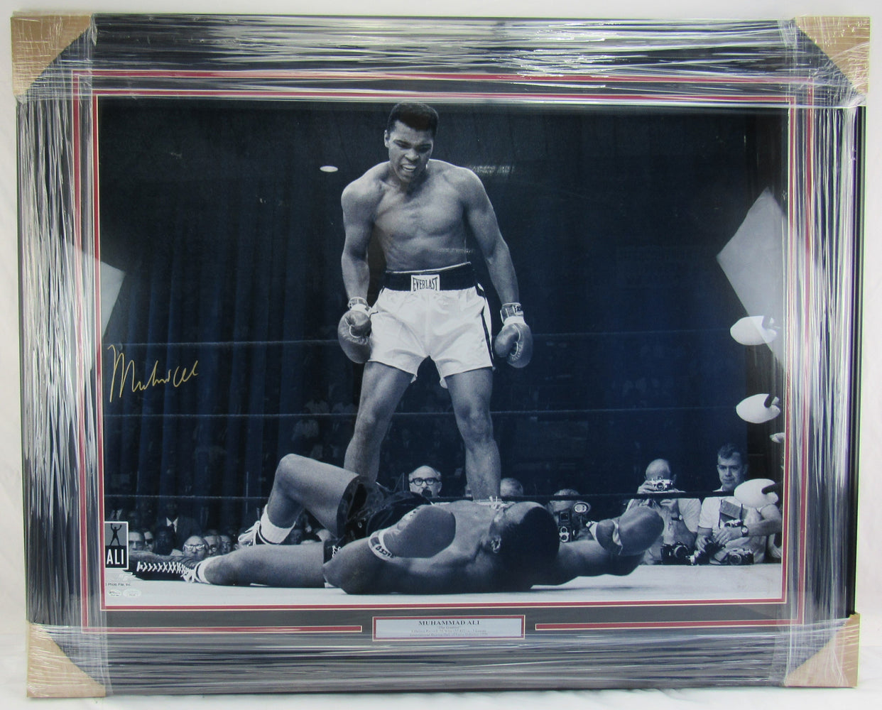 Muhammad Ali Signed Framed 28x38 Photo JSA LOA II