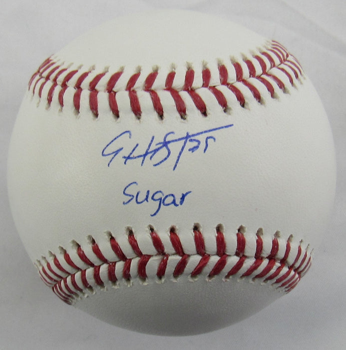 Edwin Diaz Signed Rawlings Baseball w/ Sugar Insc JSA COA