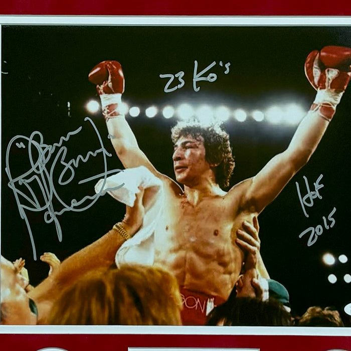 Ray Mancini Hand Signed & Framed Boxing 11x14 Photo (JSA)