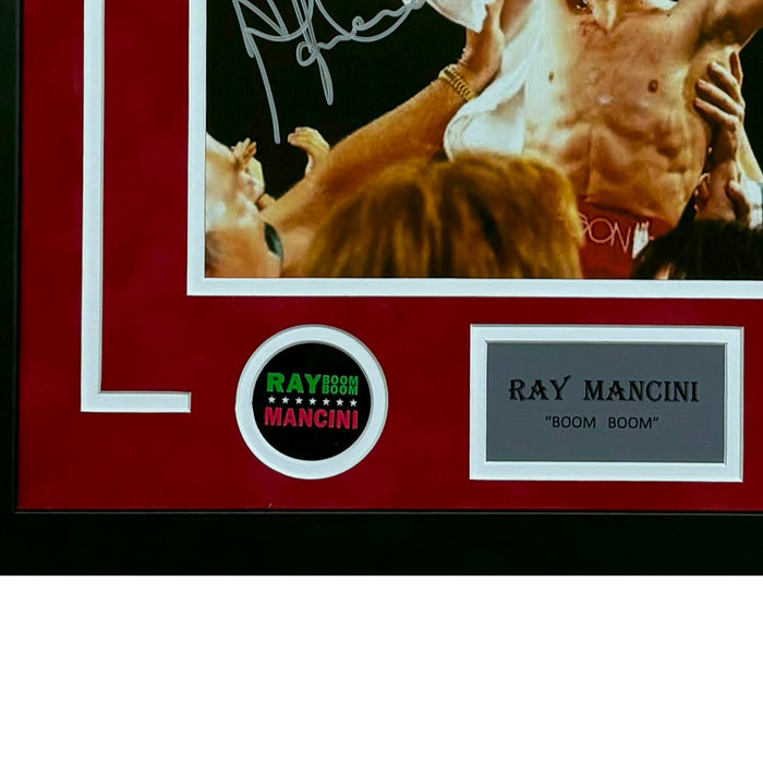 Ray Mancini Hand Signed & Framed Boxing 11x14 Photo (JSA)