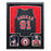 Dennis Rodman Signed Chicago Black Custom Suede Framed basketball Jersey (JSA)