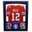 Jim Kelly Signed Red Custom Suede Matte Framed Football Jersey