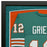 Bob Griese Signed Miami Teal Custom Suede Matte Framed Football Jersey (Beckett)