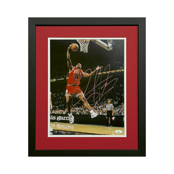 Dennis Rodman Signed Chicago Bulls Framed 11x14 Photo