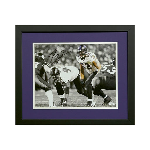 Ray Lewis Signed Baltimore Ravens Framed 11x14 Photo