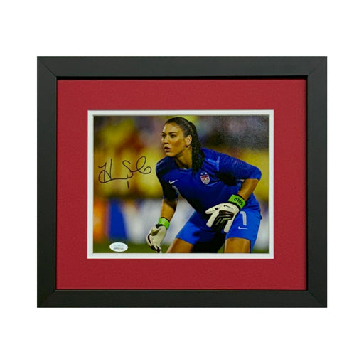 Hope Solo Signed USA Soccer Framed 8x10 Photo