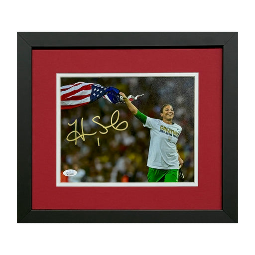 Hope Solo Signed USA Soccer Framed 8x10 Photo