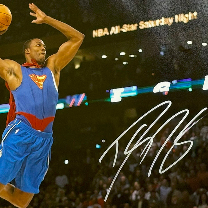 Dwight Howard Signed Superman Framed 16x20 Photo