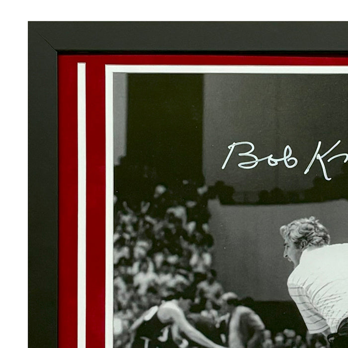 Bobby Knight & Phil Bova Dual Hand Signed & Framed 16x20 Basketball Photo