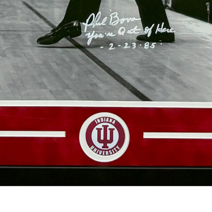 Bobby Knight & Phil Bova Dual Hand Signed & Framed 16x20 Basketball Photo