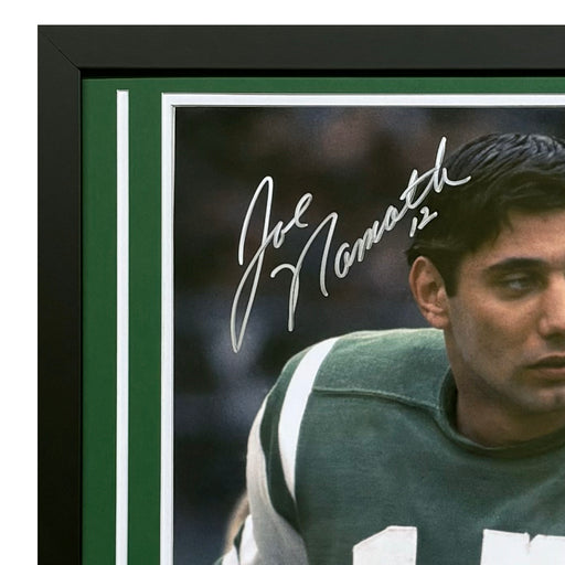 Joe Namath Hand Signed & Framed New York Jets 16x20 Football Photo