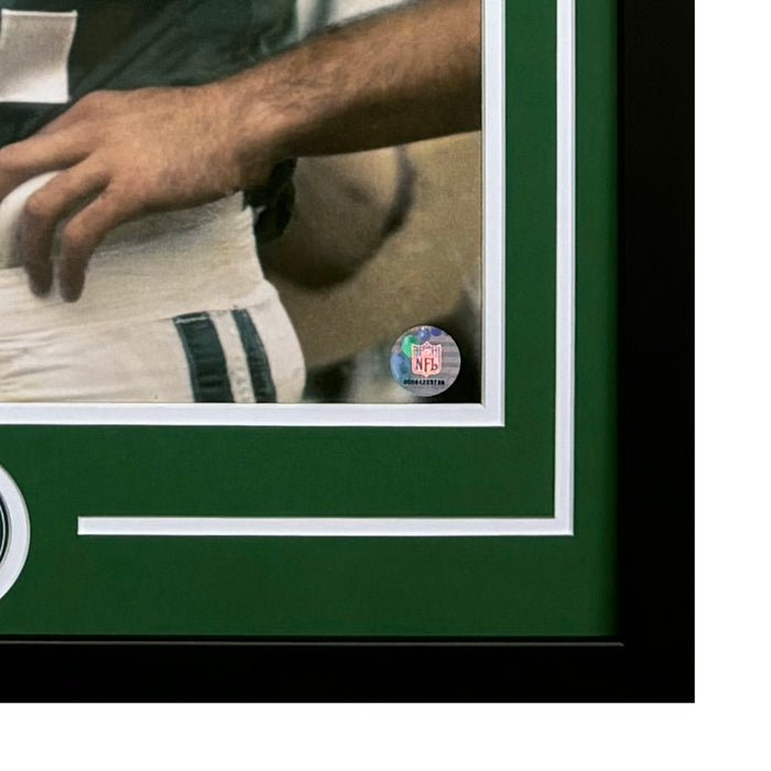 Joe Namath Hand Signed & Framed New York Jets 16x20 Football Photo