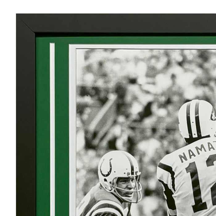 Joe Namath Hand Signed & Framed New York Jets 16x20 Football Photo