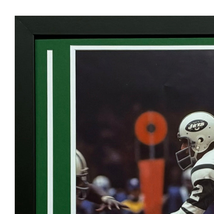 Joe Namath Hand Signed & Framed New York Jets 16x20 Football Photo