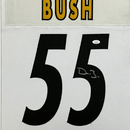 Devin Bush Signed Pittsburgh Steelers Custom Space Saver Framed Football Jersey