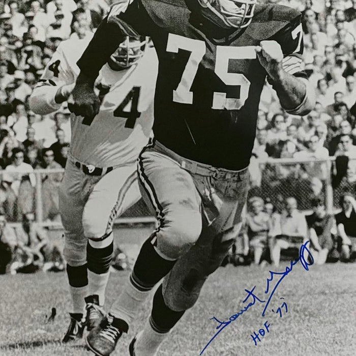 Forest Gregg HOF 77 B&W Hand Signed & Framed Packers 16x20 Football Photo