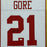 Frank Gore Signed San Francisco 49ers Custom Space Saver Framed Football Jersey