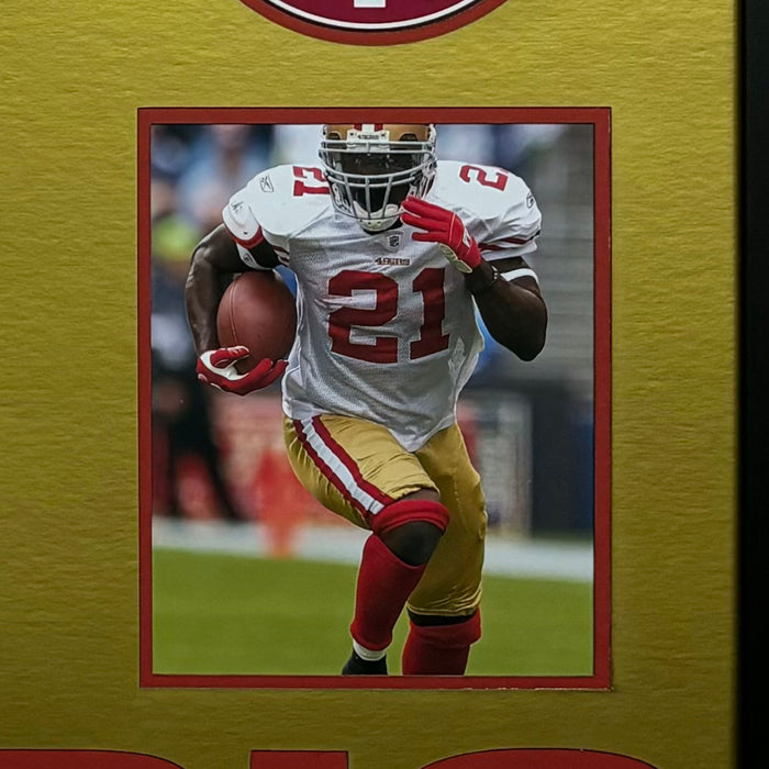 Frank Gore Signed San Francisco 49ers Custom Space Saver Framed Football Jersey