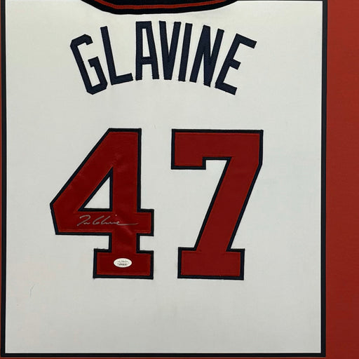 Tom Glavine Signed Atlanta Braves Custom Space Saver Framed Baseball Jersey