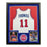 Isiah Thomas Signed Detroit White Custom Suede Matte Framed Basketball Jersey