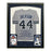 Reggie Jackson Signed New York Gray Stat Custom Suede Matte Framed Baseball Jersey