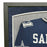 Deion Sanders Signed Dallas Blue Stat Suede Matte Framed Football Jersey