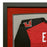 Mike Evans Signed Tampa Red Custom Suede Matte Framed Football Jersey (JSA)