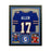 Josh Allen Signed Buffalo Blue Custom Suede Matte Framed Football Jersey (Beckett)