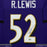 Ray Lewis Signed Baltimore Purple Custom Suede Matte Framed Football Jersey