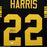 Najee Harris Signed Pittsburgh Black Custom Suede Matte Framed Football Jersey (JSA)