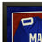 Eli Manning Signed New York Blue Custom Suede Matte Framed Football Jersey