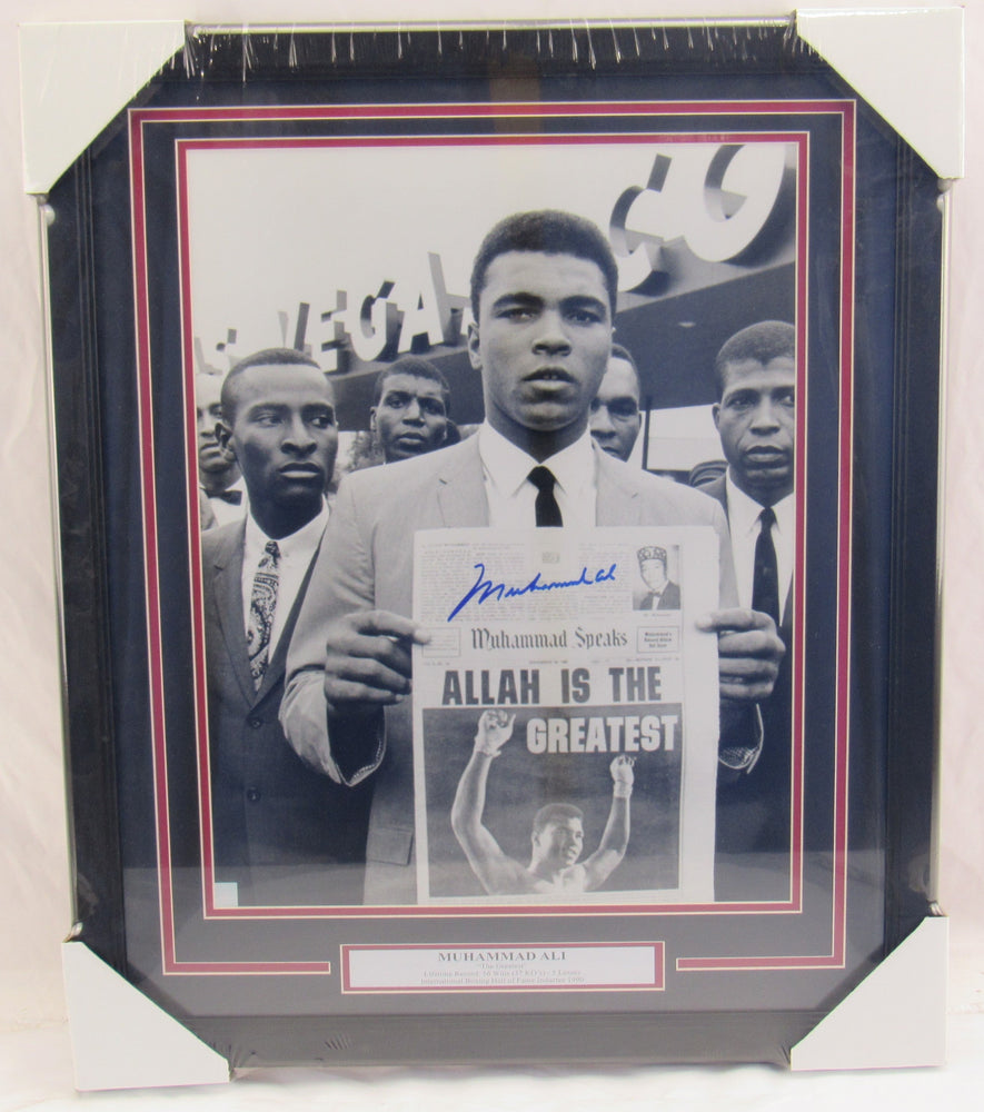 Muhammad Ali Signed 16x20 Framed Photo JSA LOA