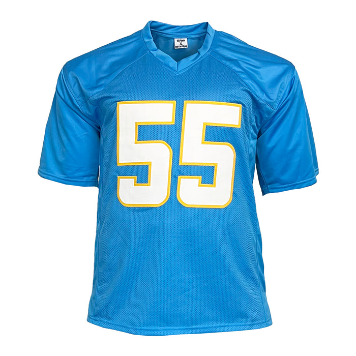 Junior Seau Unsigned San Diego Light Blue Football Jersey RSA