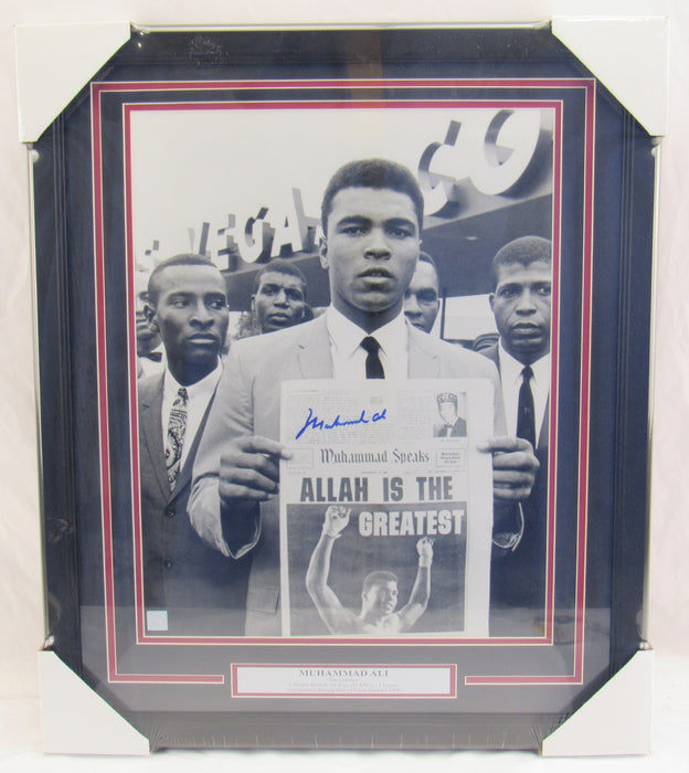 Muhammad Ali Signed Framed Photo JSA LOA