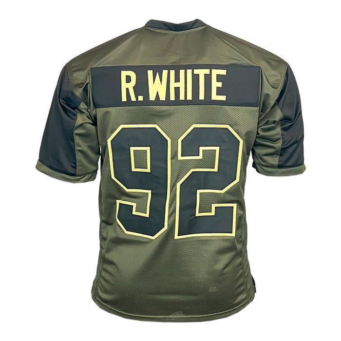 Reggie White Unsigned Salute to Service Football Jersey RSA