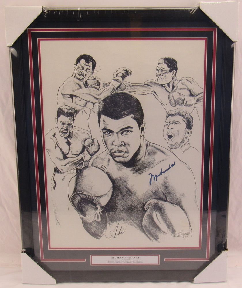 Muhammad Ali Signed 18x24 Framed Photo JSA LOA