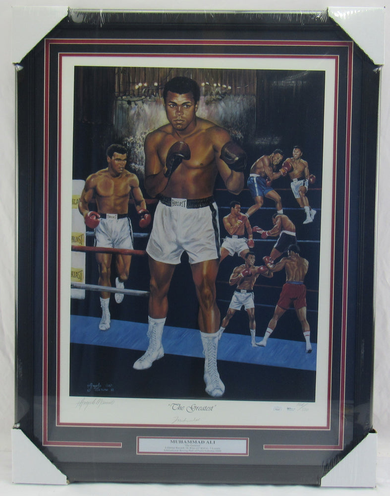 Muhammad Ali Signed 20x24 Framed Photo JSA LOA