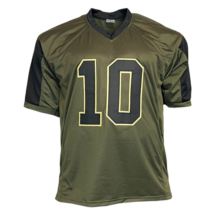 Justin Herbert Unsigned Salute to Service Football Jersey