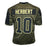 Justin Herbert Unsigned Salute to Service Football Jersey