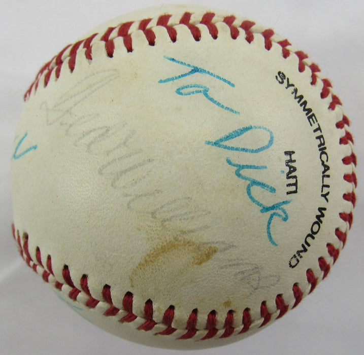 Ted Williams Carl Yastrzemski Johnny Pesky Multi Signed Rawlings Baseball JSA LOA YY46000