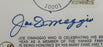 Joe DiMaggio Signed 4x9 Envelope JSA LOA YY45663