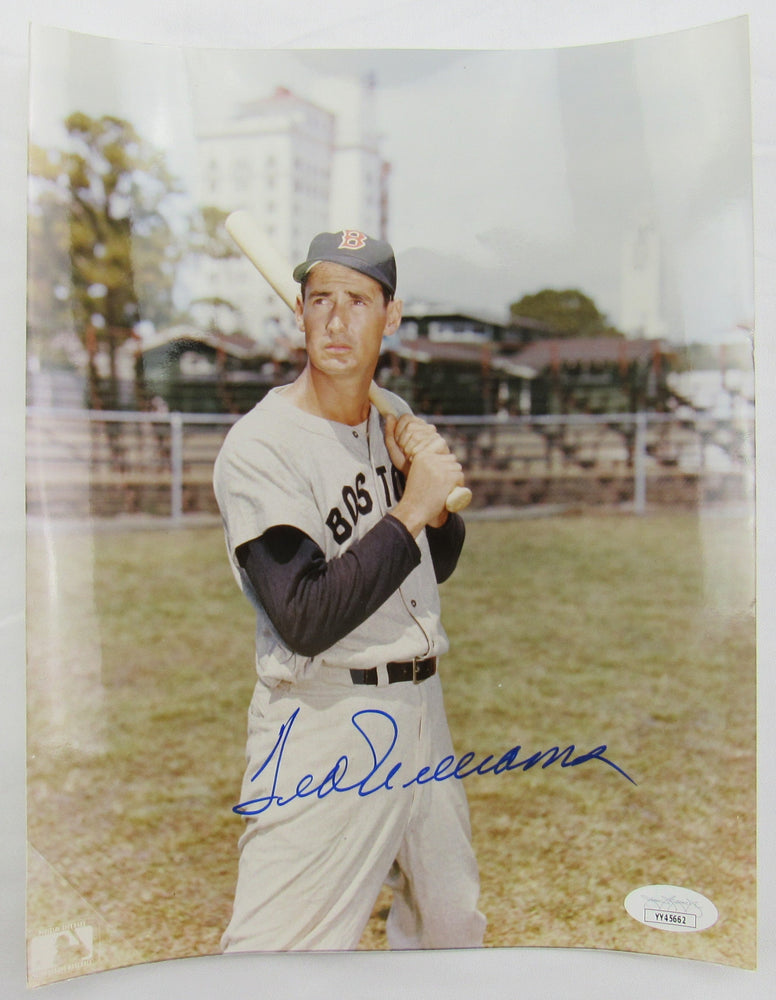 Ted Williams Signed 8x10 Photo JSA LOA YY45662